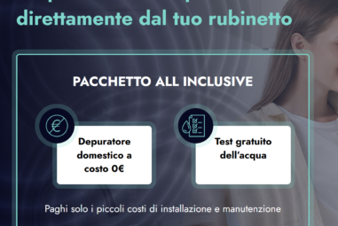 Acqua del rubinetto: come risparmiare fino a 700€ l’anno con il depuratore Depura Green